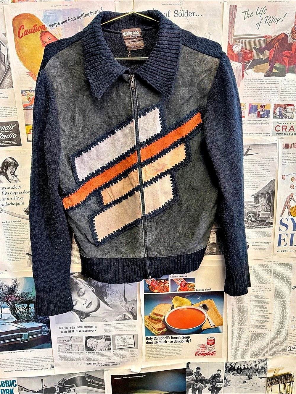 Studio One by Campus Suede Leather Jacket Size Medium
